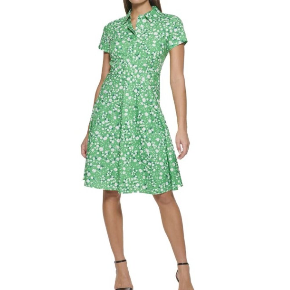 Tommy Hilfiger green Daisy Shirt Dress